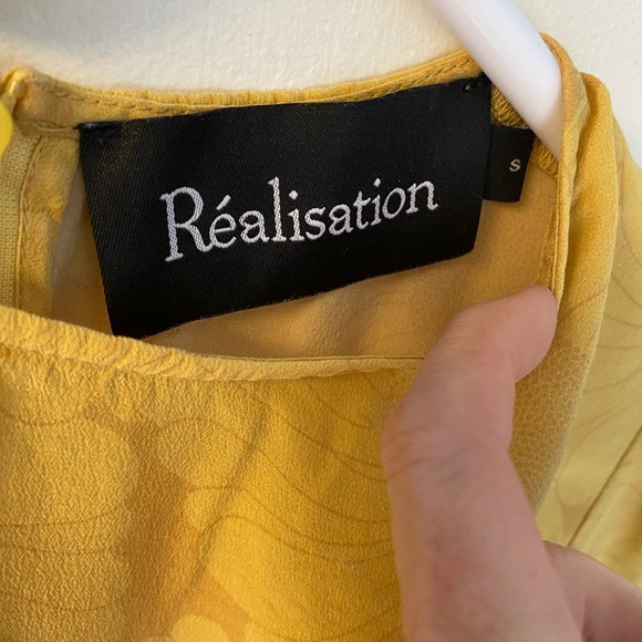 Realisation Par Mary Jane Silk Sunflower Dress Size Small - Picture 3 of 10